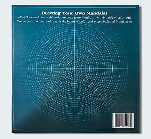 כלי קואלה | ספר צביעה של מנדלה עם תבניות רשת מעגליות לציור המנדלות שלך - 50 איורים מנדלה מקוריים לצביעה בתוספת